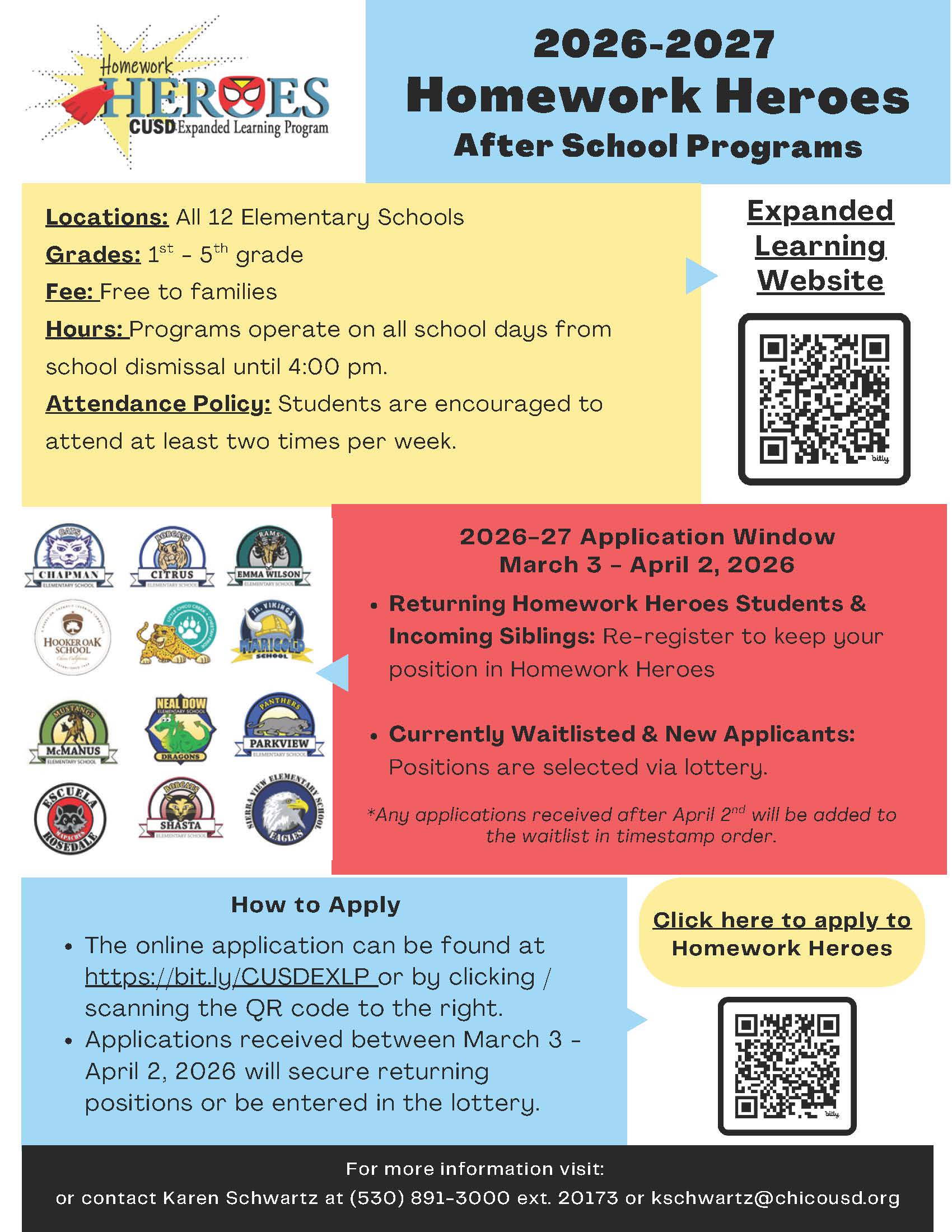 Flyer explaining the difference between BLAST and Homework Heroes