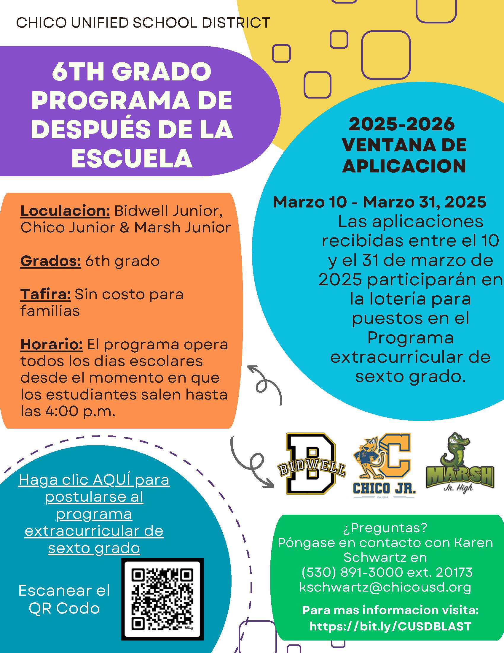 2025-2026 Español after school details