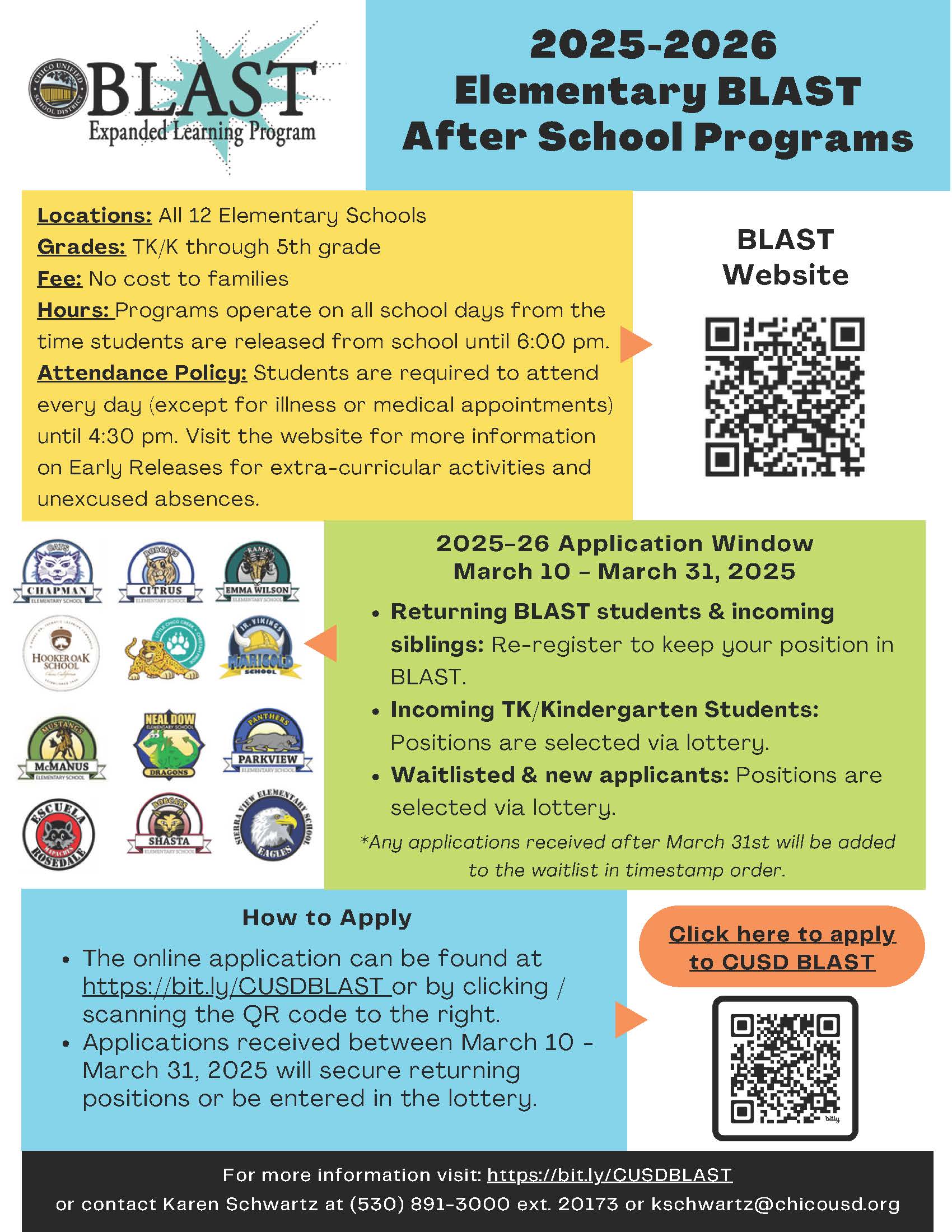 2025-2025 Blast after school Program details