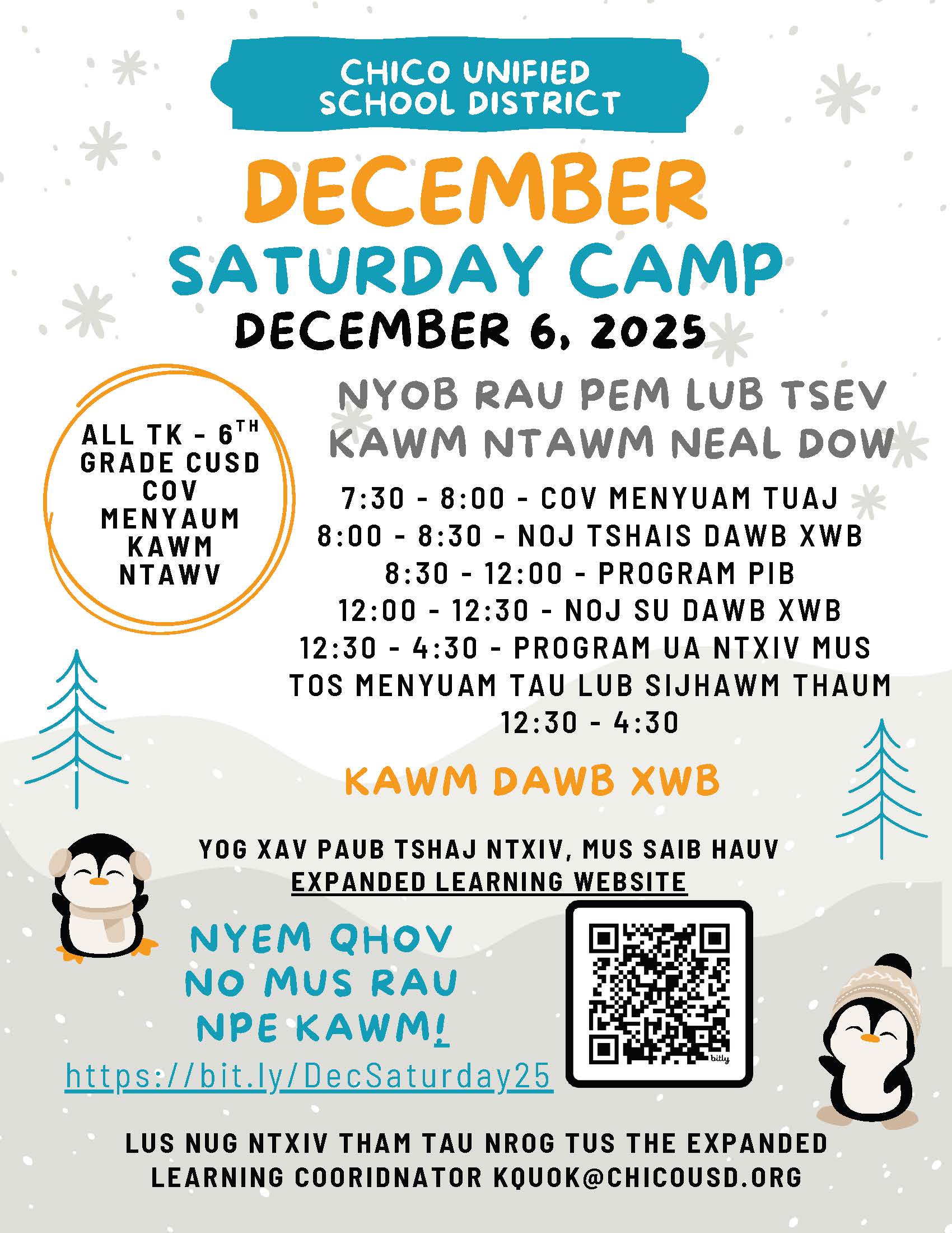 Hmong December Saturday Camp