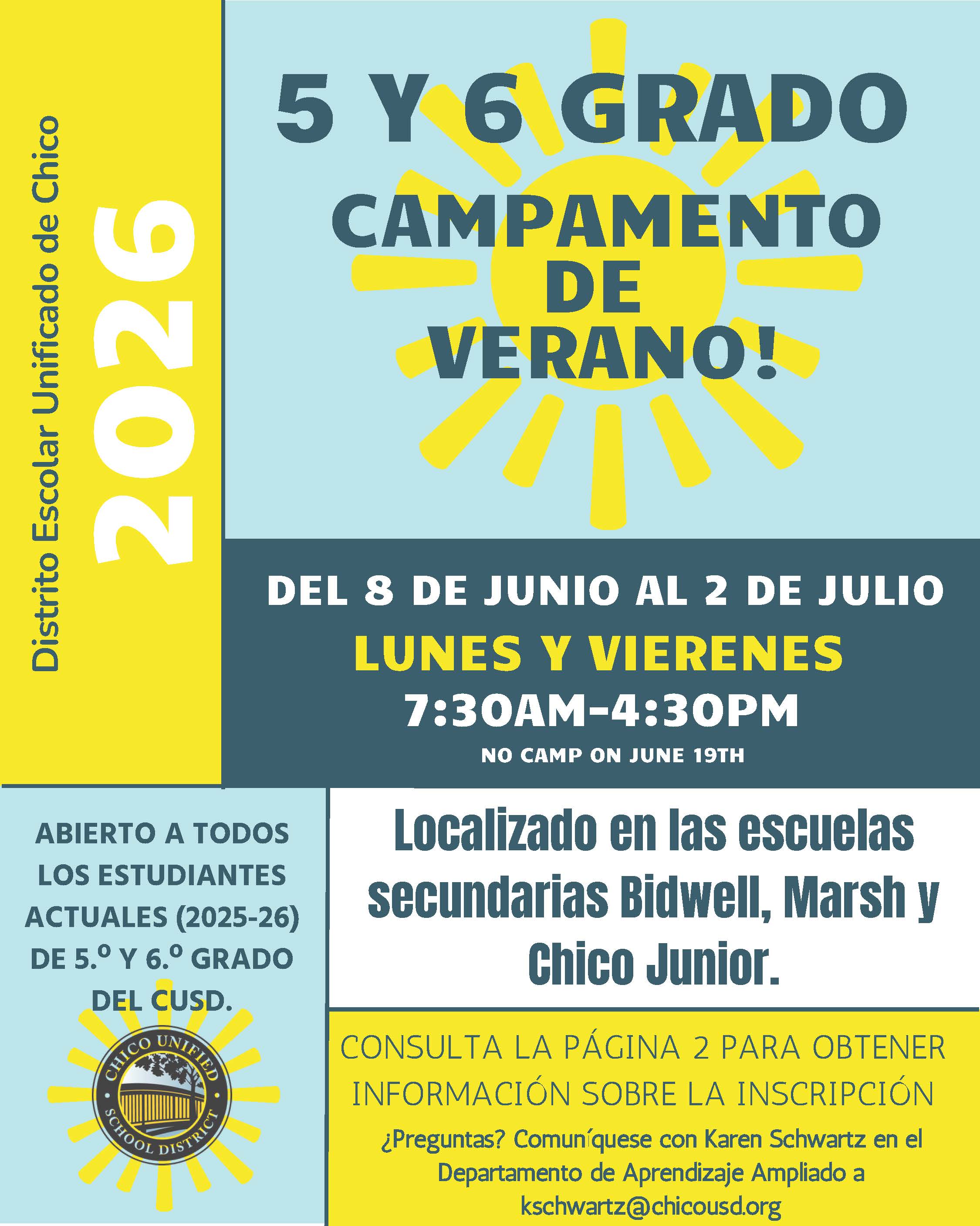 Spanish Camp Flyer 2026