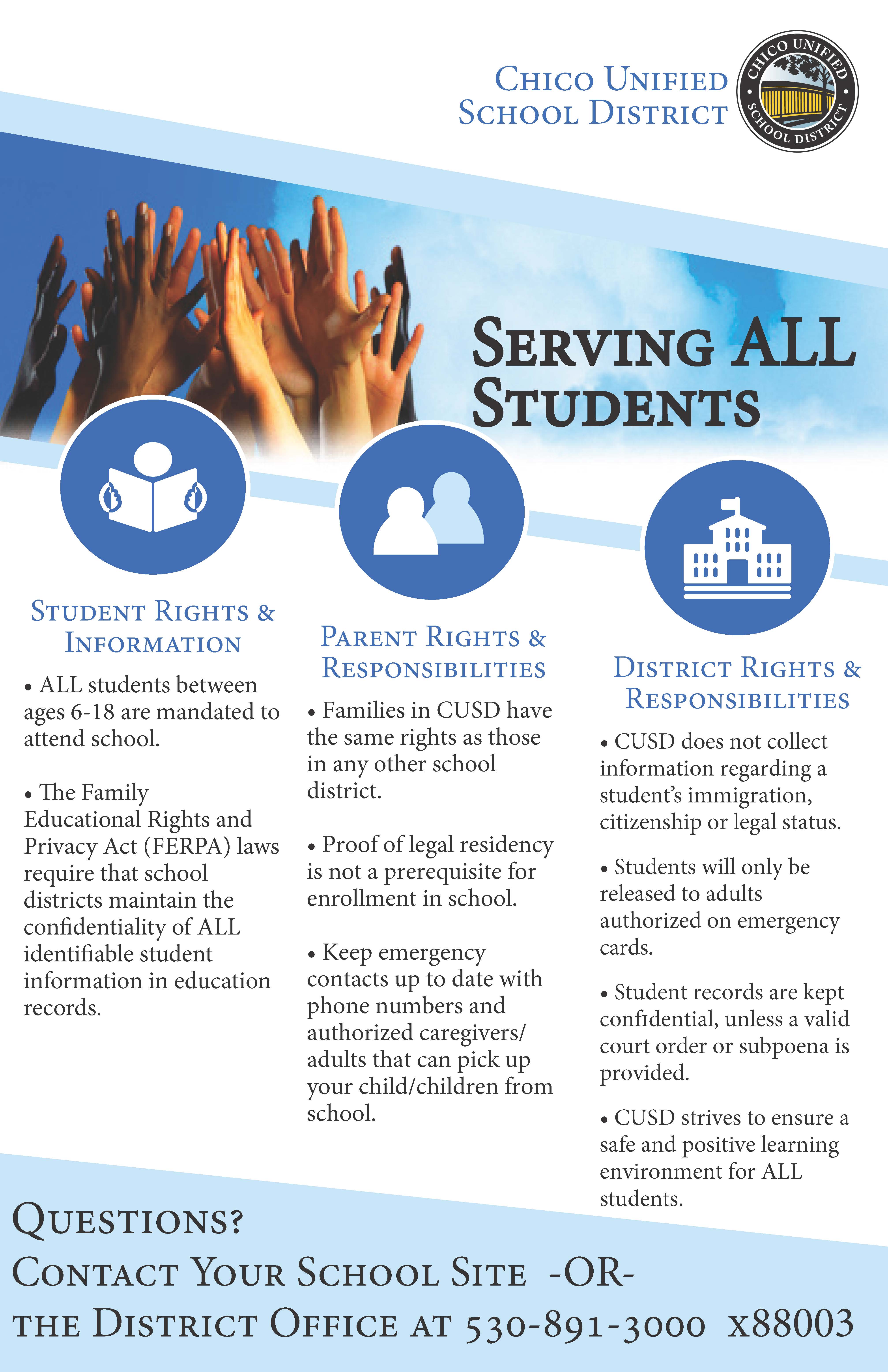 Poster Regarding Serving All Students