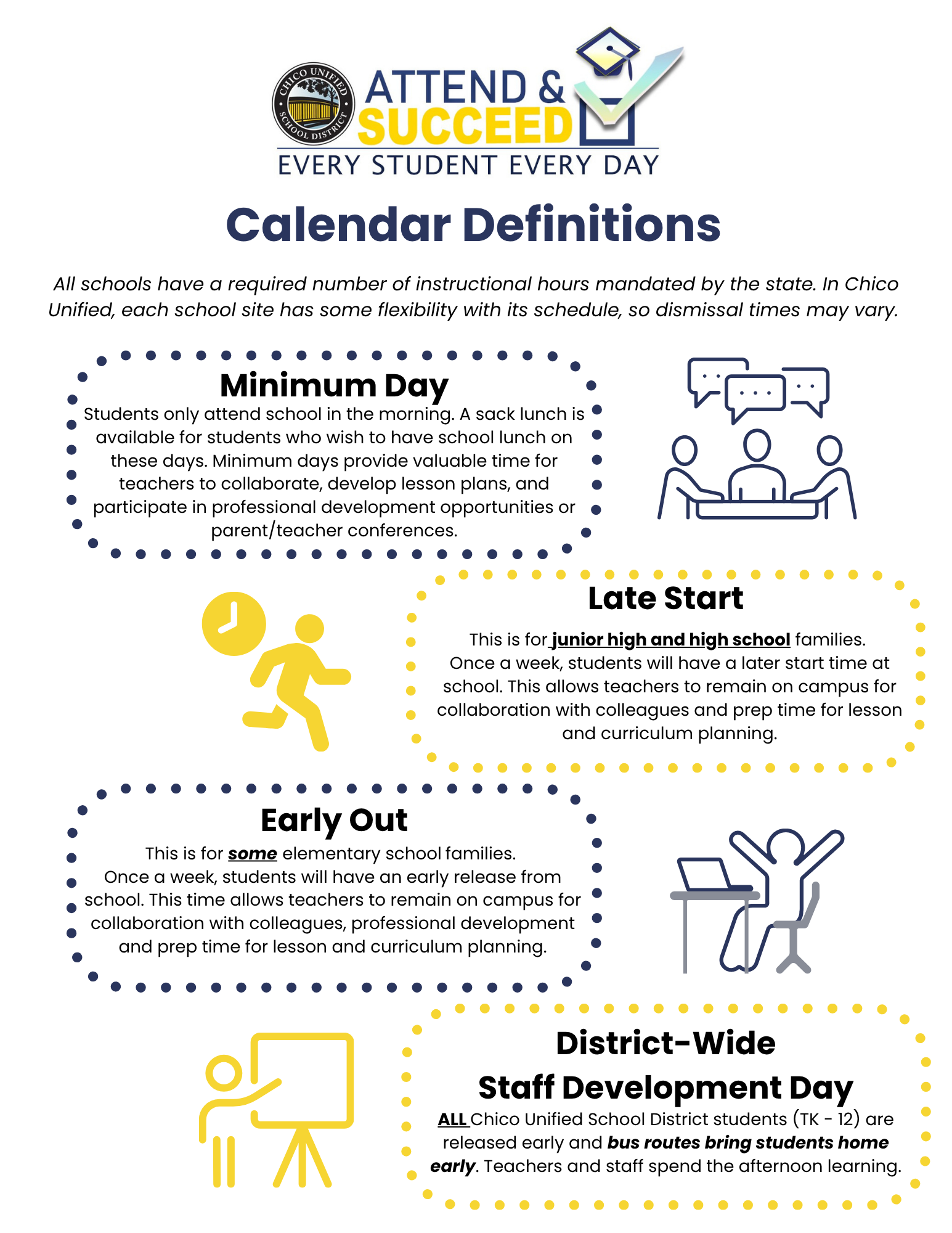 Student Calendar Definitions