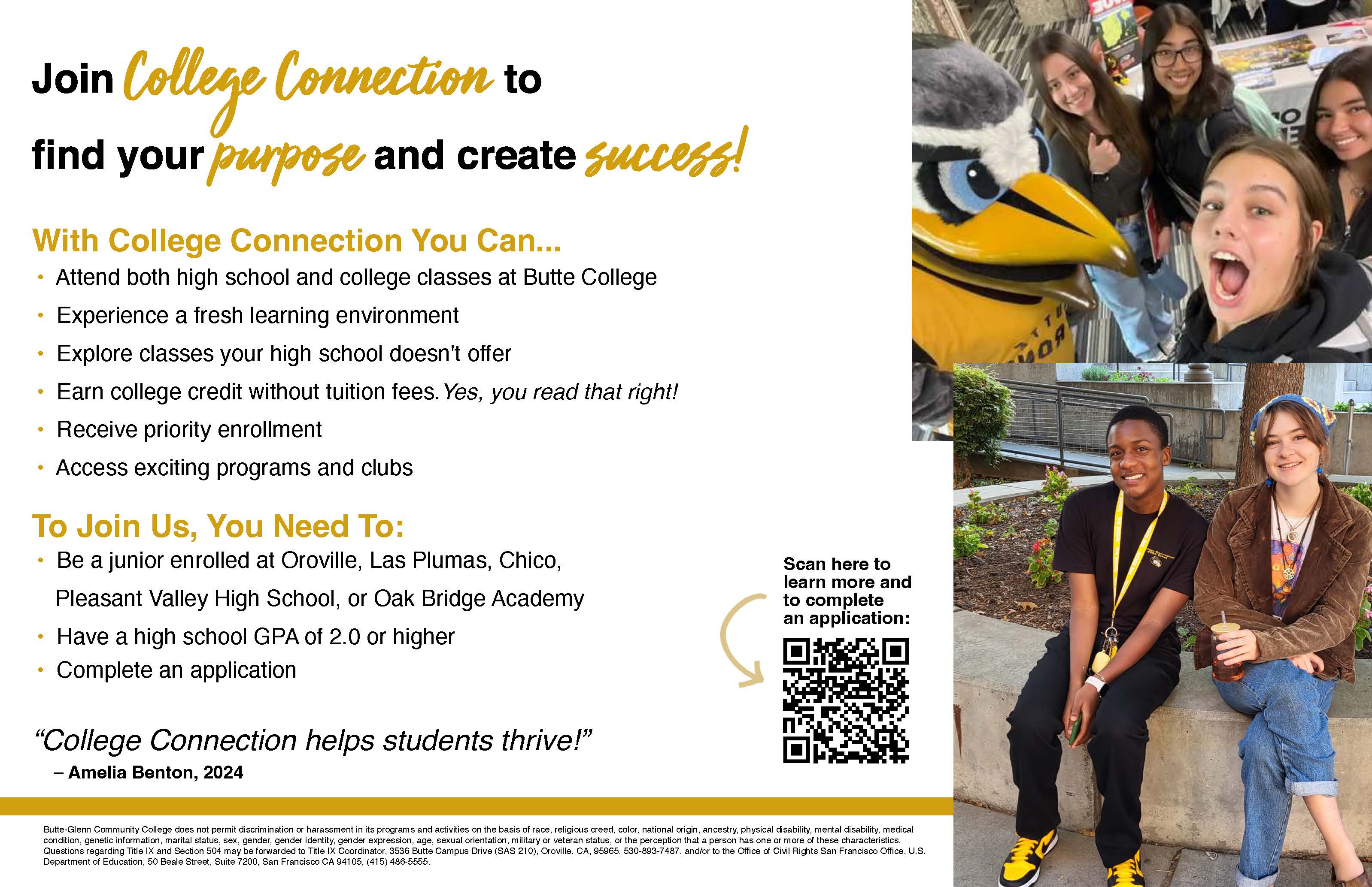 Join College Connection with photo of students
