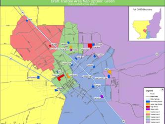 Image of the green map boundaries